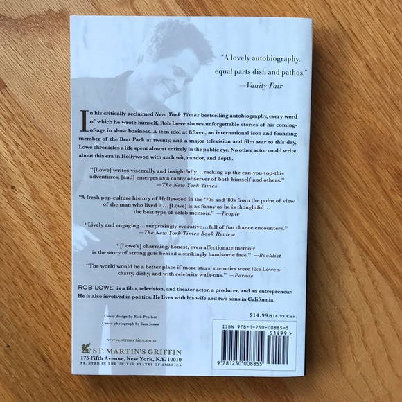 2/$15 ROB LOWE BOOK - Picture 3 of 4